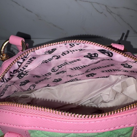 Juicy Tale Crossbody Bag Retro Green Pink Bag with Key Heart Charms - Viral - Picture 7 of 9